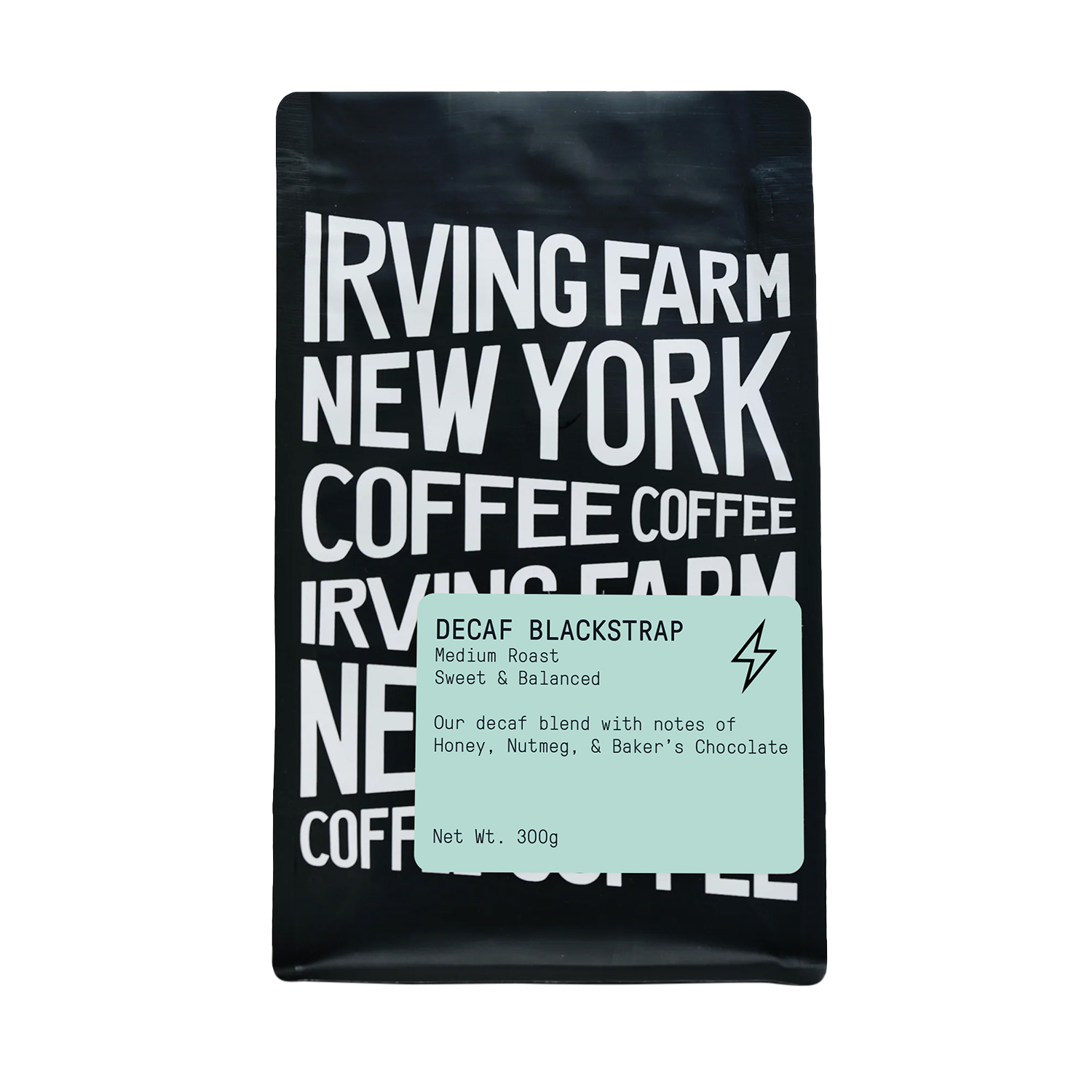 Decaf Blackstrap, 12oz coffee bag, Irving Farm Coffee New York
