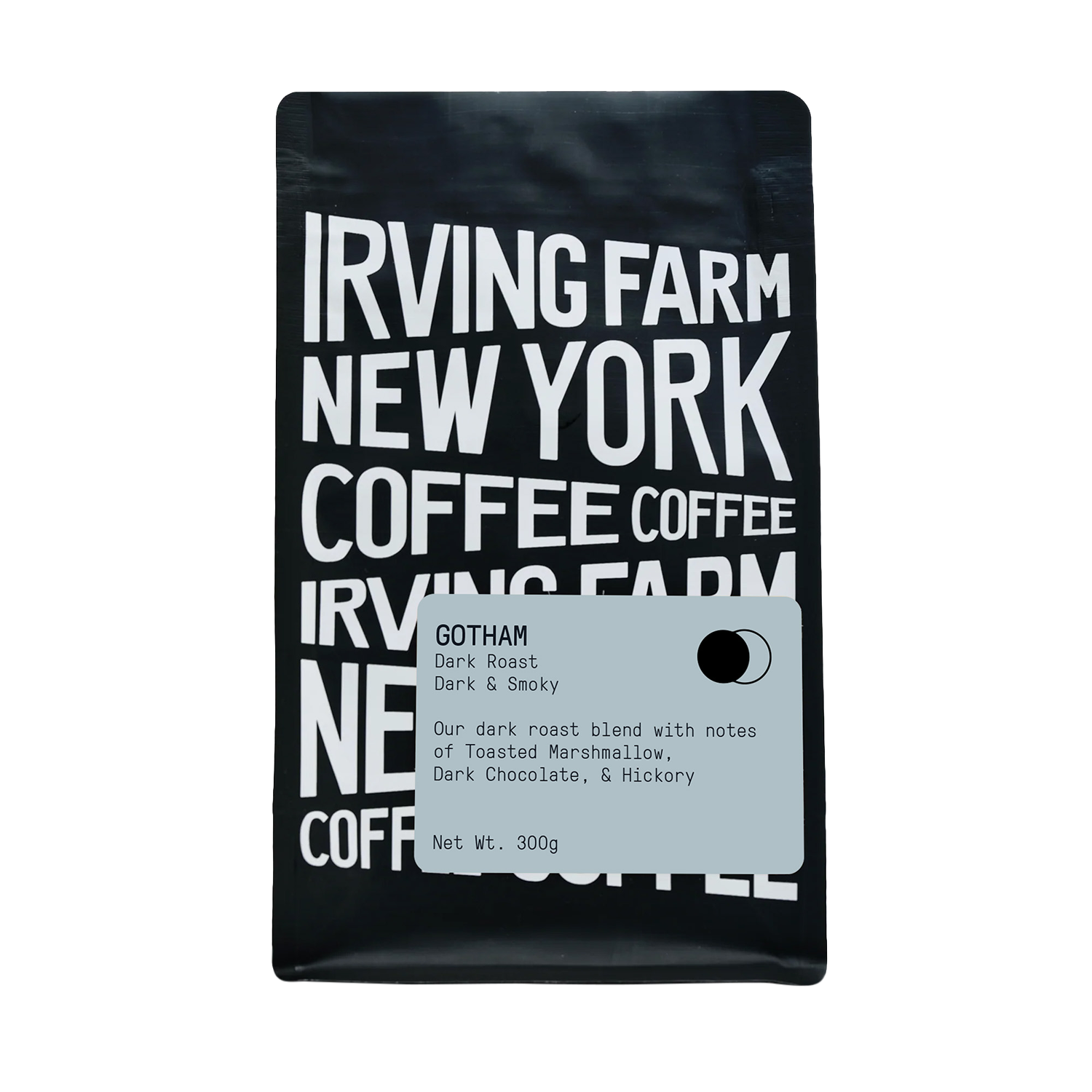 Gotham Dark Roast, 12oz coffee bag, Irving Farm Coffee New York